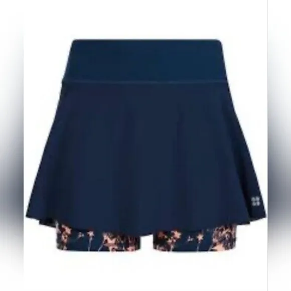 Sweaty Betty Swift Blue Running Tennis Squash Shorts Skirt Small