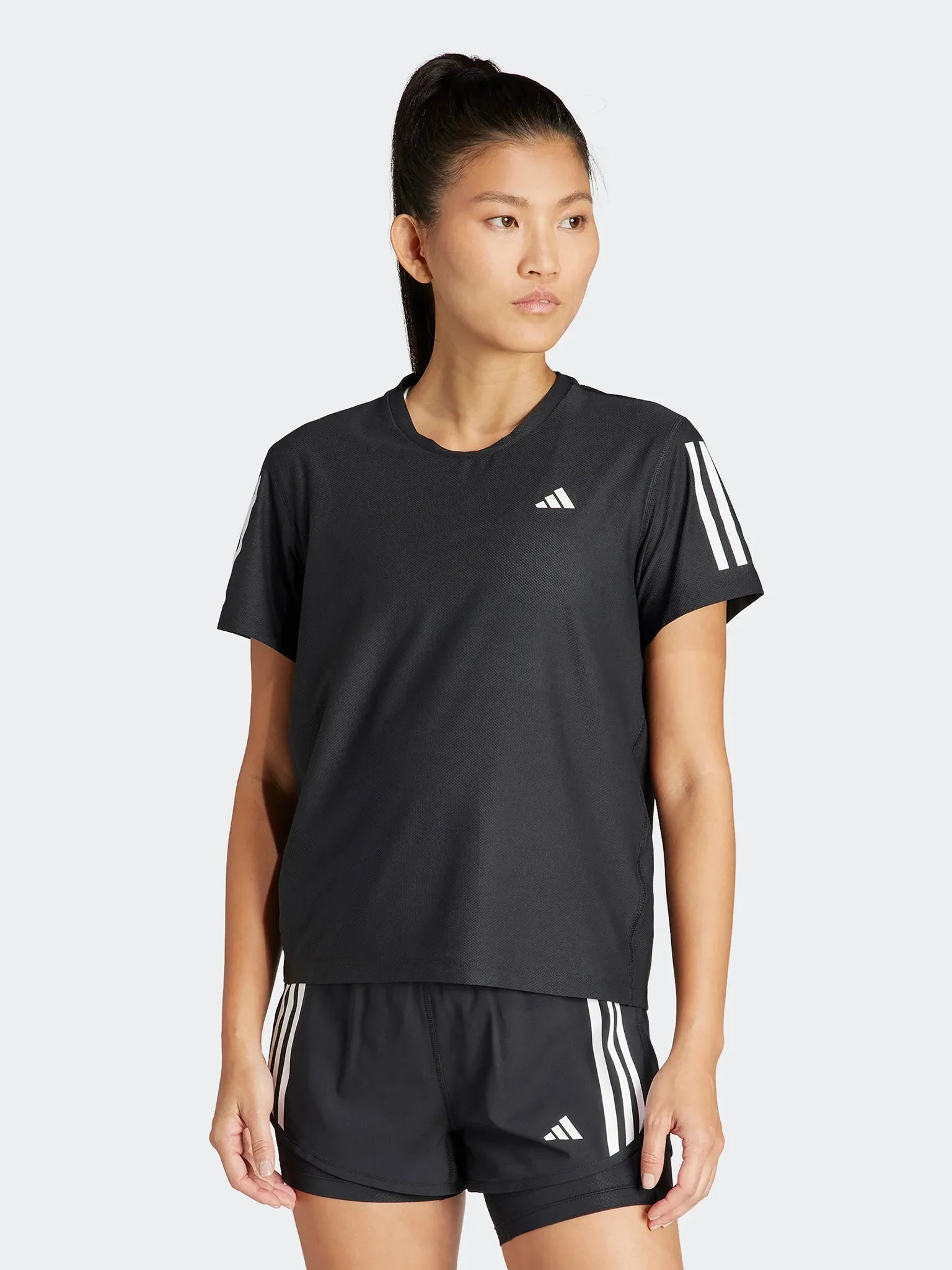 T SHIRT ADIDAS MAGLIA DONNA RUNNING PALESTRA FITNESS NERA