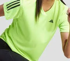 T SHIRT ADIDAS OWN THE RUN MAGLIA DONNA RUNNING GIALLO FLUO BLACK