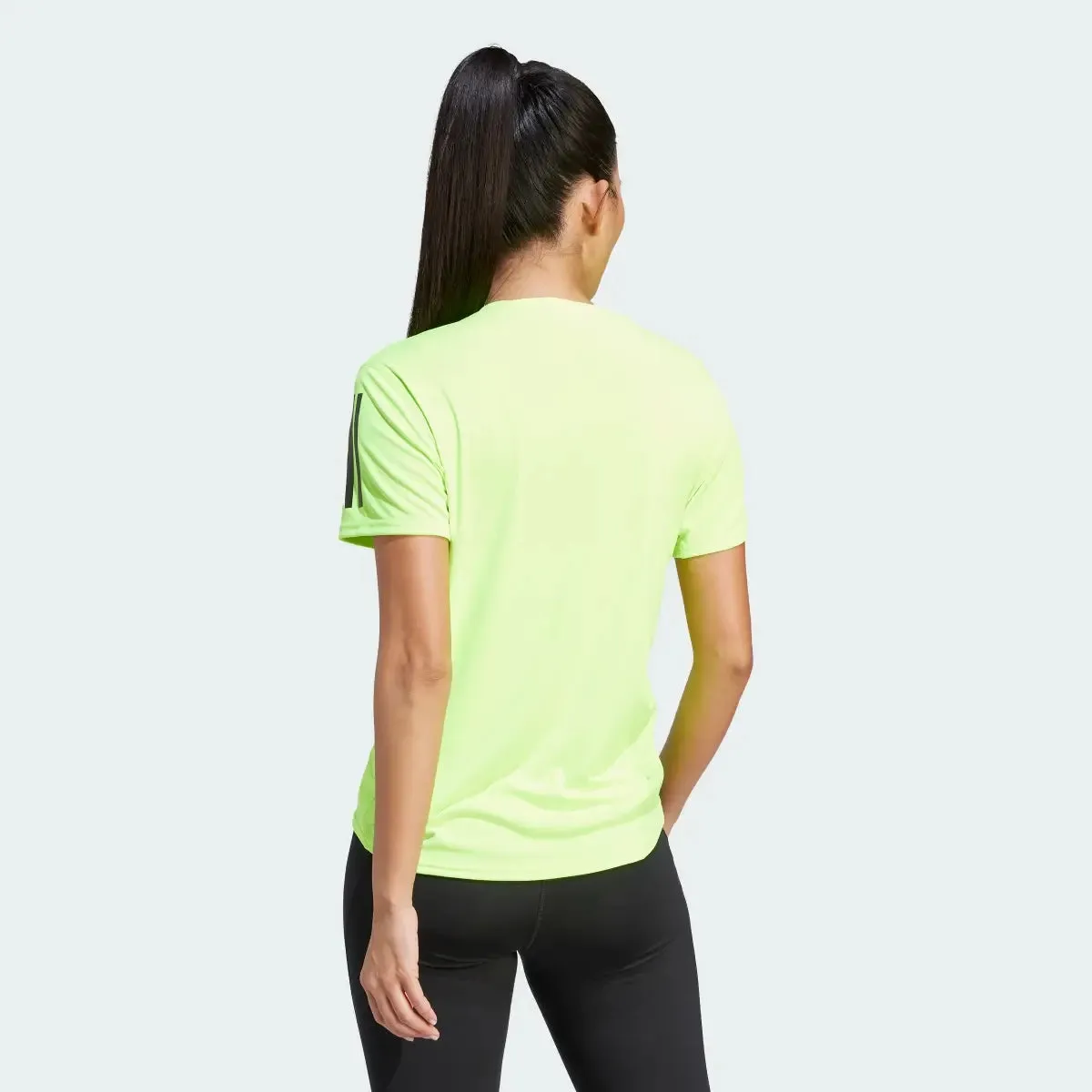 T SHIRT ADIDAS OWN THE RUN MAGLIA DONNA RUNNING GIALLO FLUO BLACK
