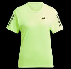 T SHIRT ADIDAS OWN THE RUN MAGLIA DONNA RUNNING GIALLO FLUO BLACK