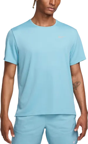 T SHIRT NIKE DRY-FIT RUN MAGLIA UOMO MAN TEE RUNNING AZZURRA