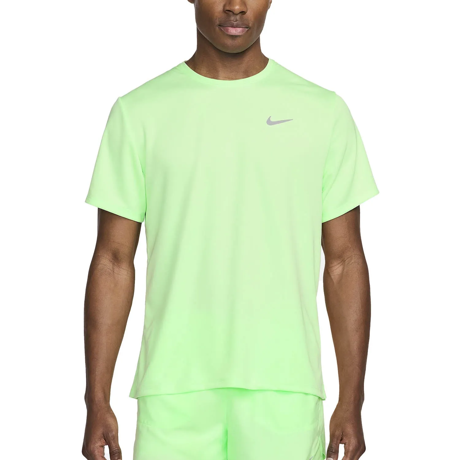 T SHIRT NIKE DRY-FIT RUN MAGLIA UOMO MAN TEE RUNNING LIME