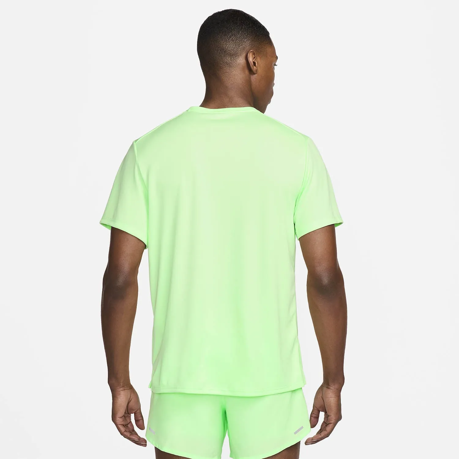 T SHIRT NIKE DRY-FIT RUN MAGLIA UOMO MAN TEE RUNNING LIME