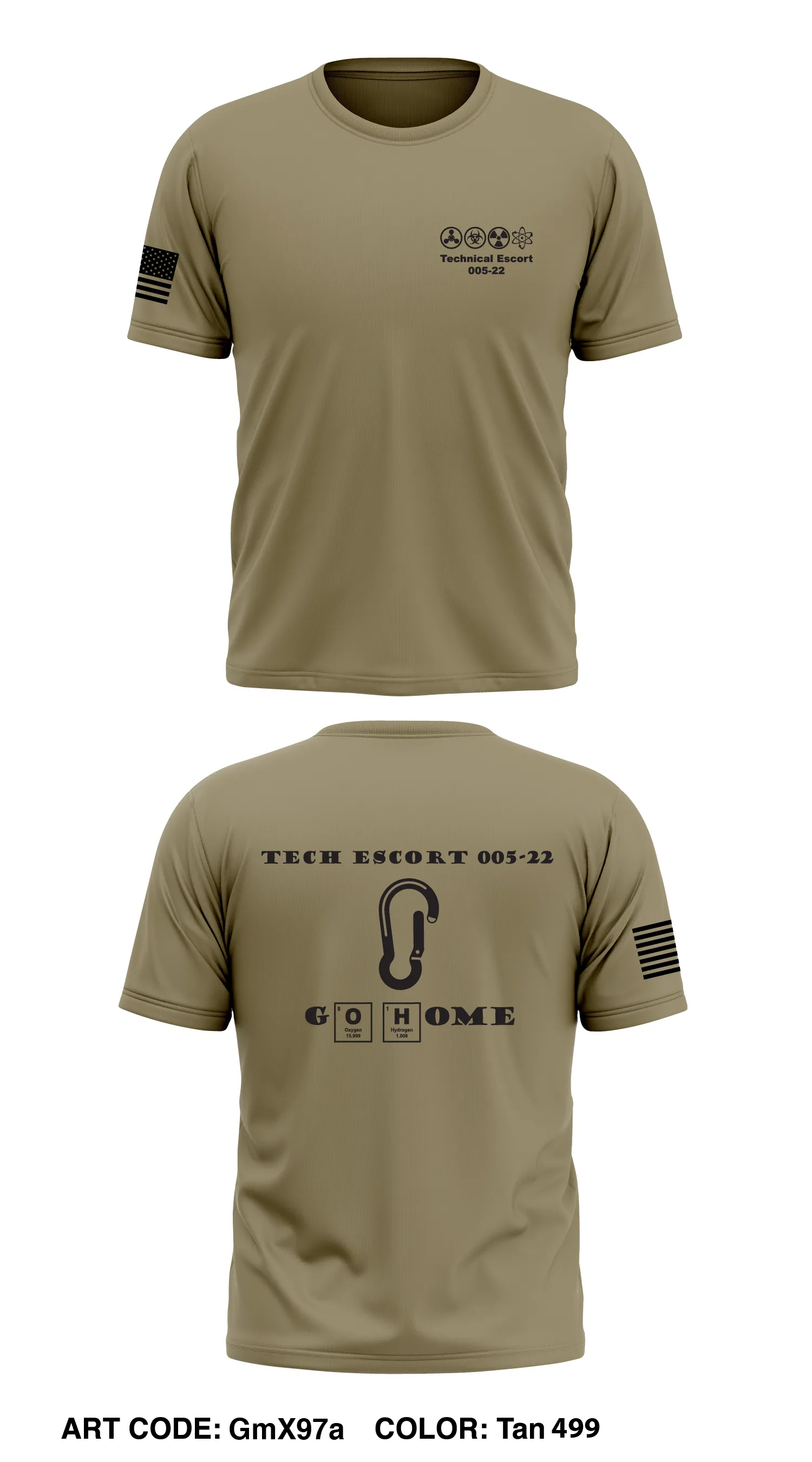 Technical Escort Class 005-22 Core Men's SS Performance Tee - GmX97a