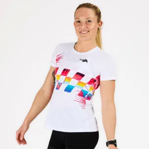 Tee-shirt running Femme Finisher White