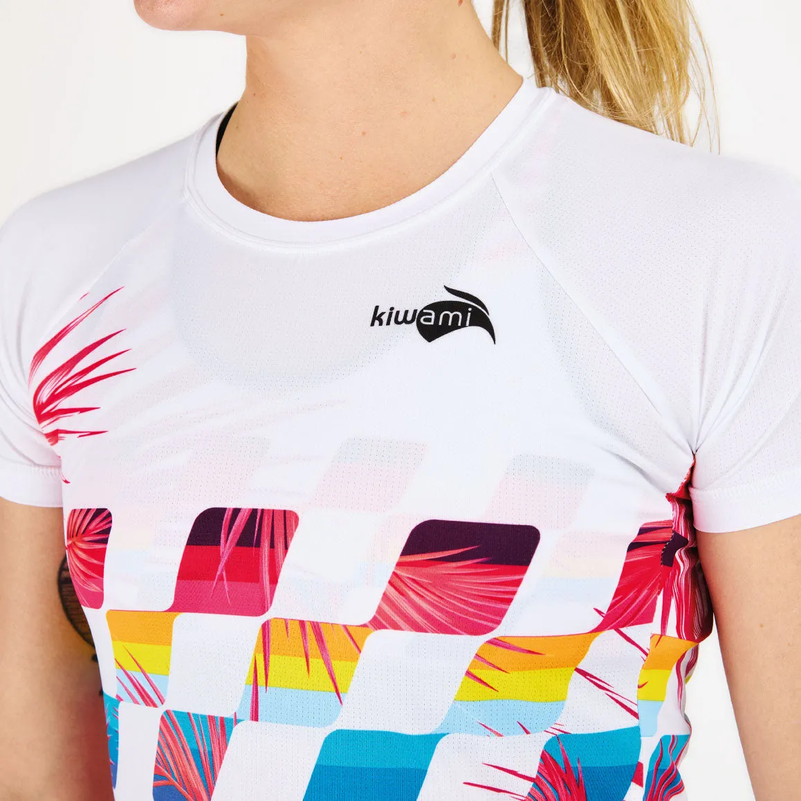 Tee-shirt running Femme Finisher White