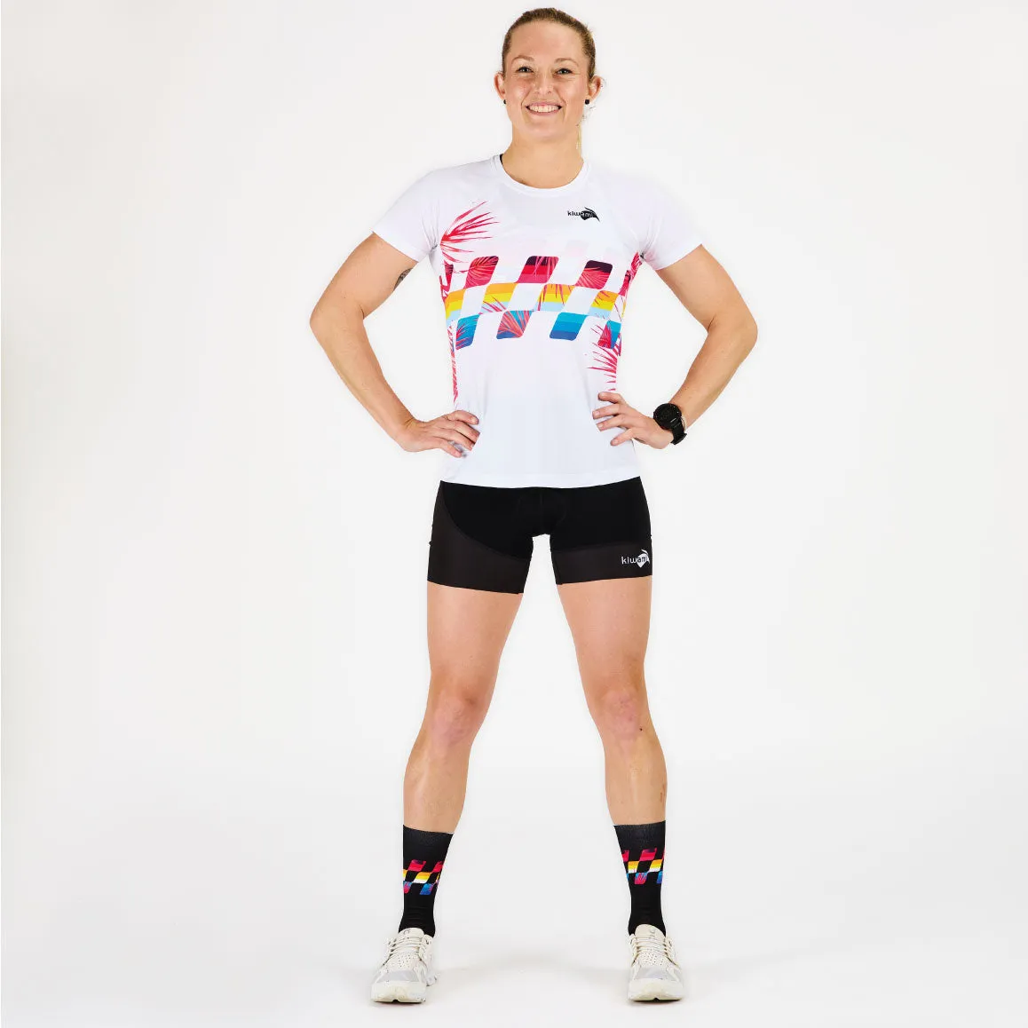 Tee-shirt running Femme Finisher White