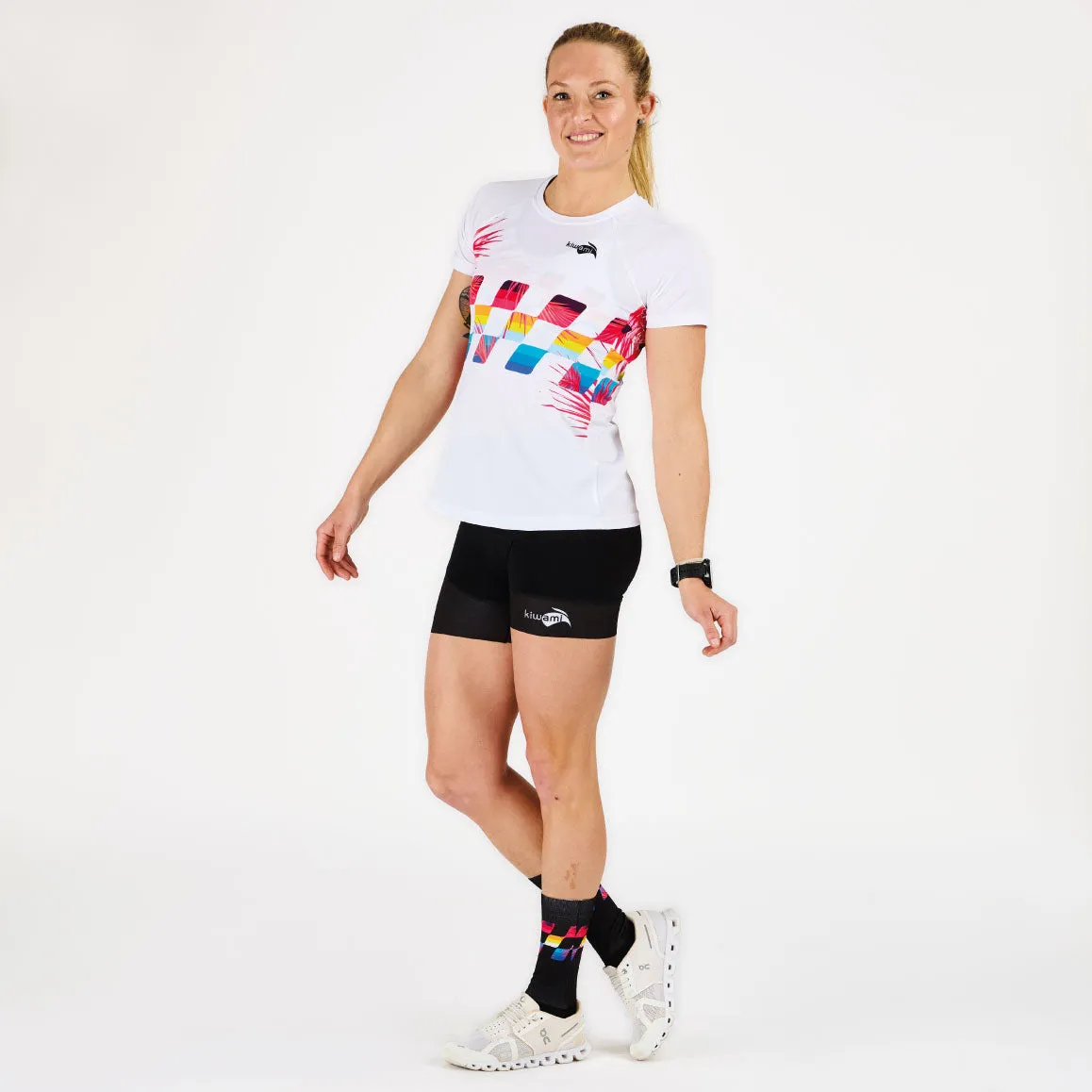 Tee-shirt running Femme Finisher White