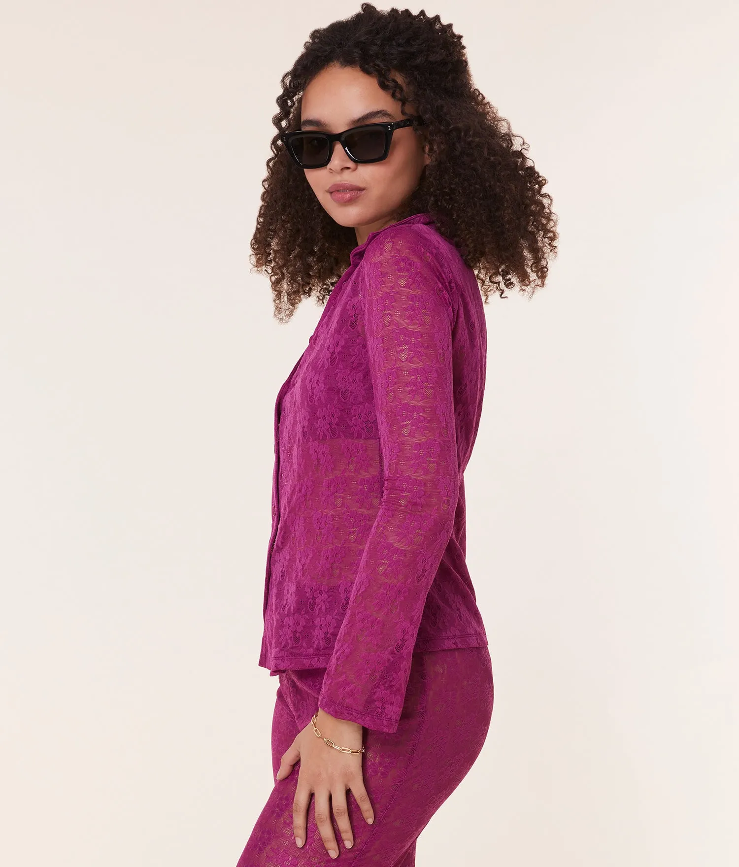 The Suva Top - Floral Lace - Aurora
