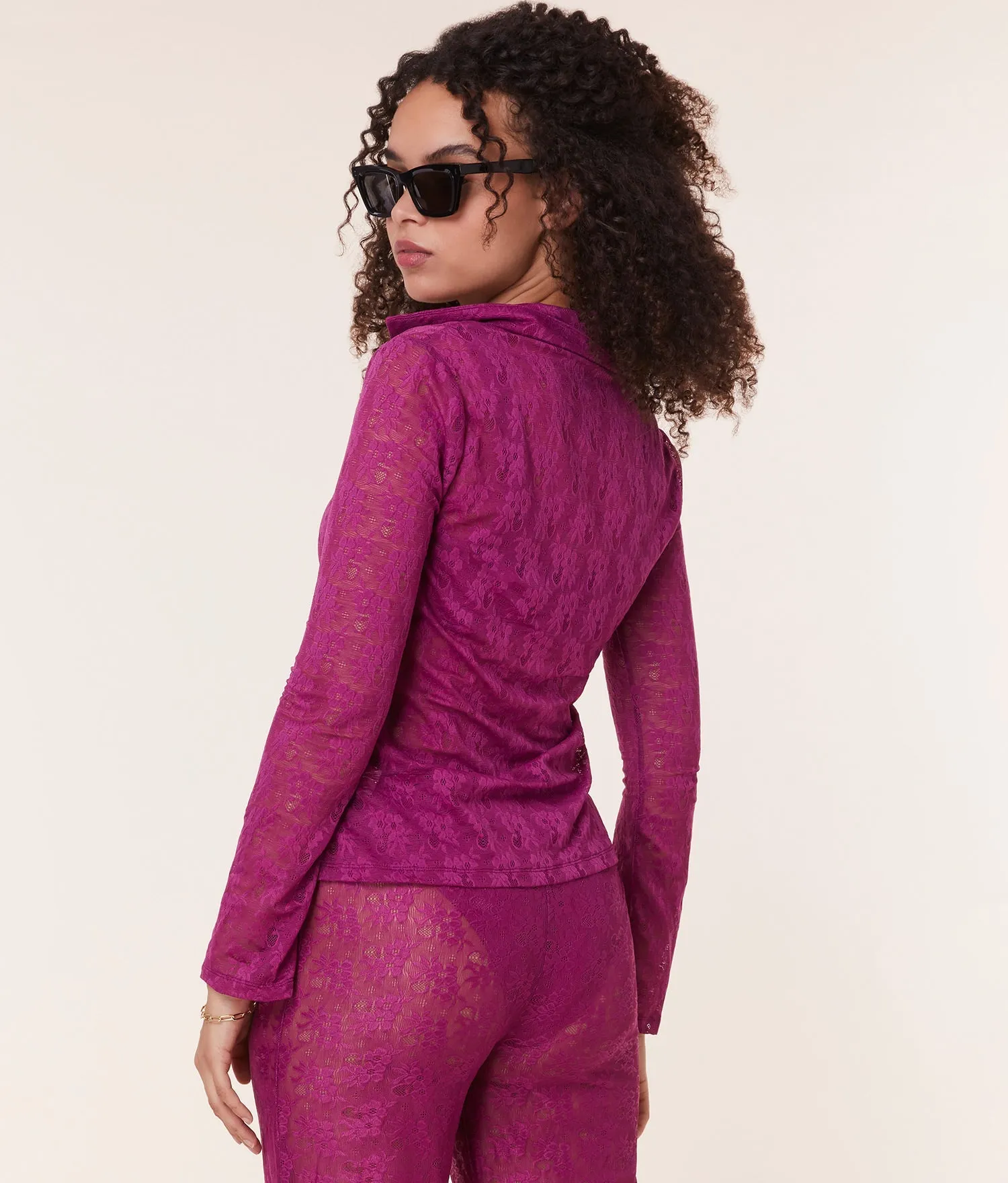 The Suva Top - Floral Lace - Aurora