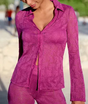 The Suva Top - Floral Lace - Aurora