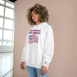 The UNITED States TeeAllAboutIt x Champion Unisex Hoodie