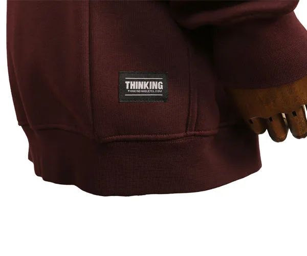 Thinking Anglers Plum Zip Hoody