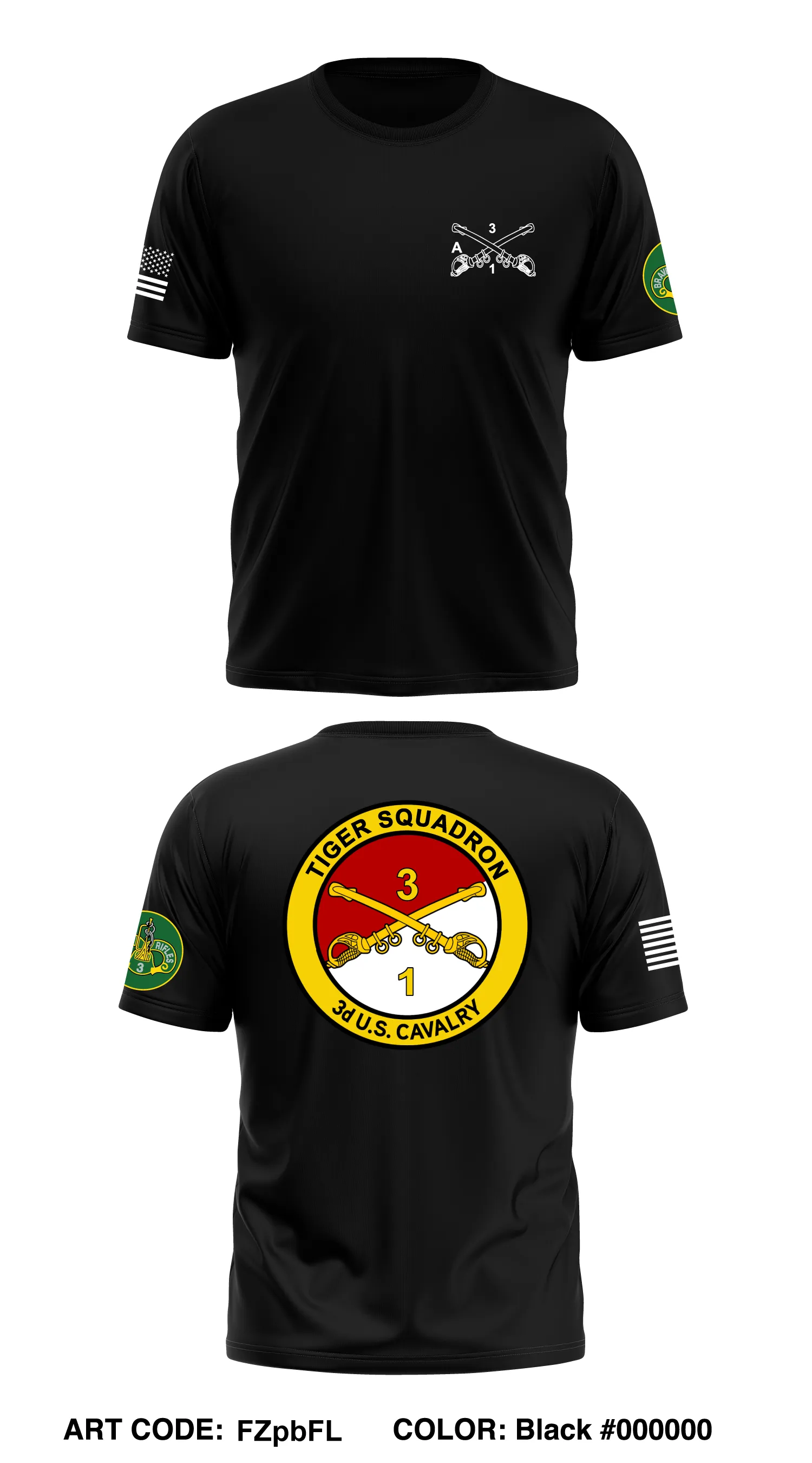 Tiger Squadron (1/3d CR) Store 1 Core Men's SS Performance Tee - FZpbFL
