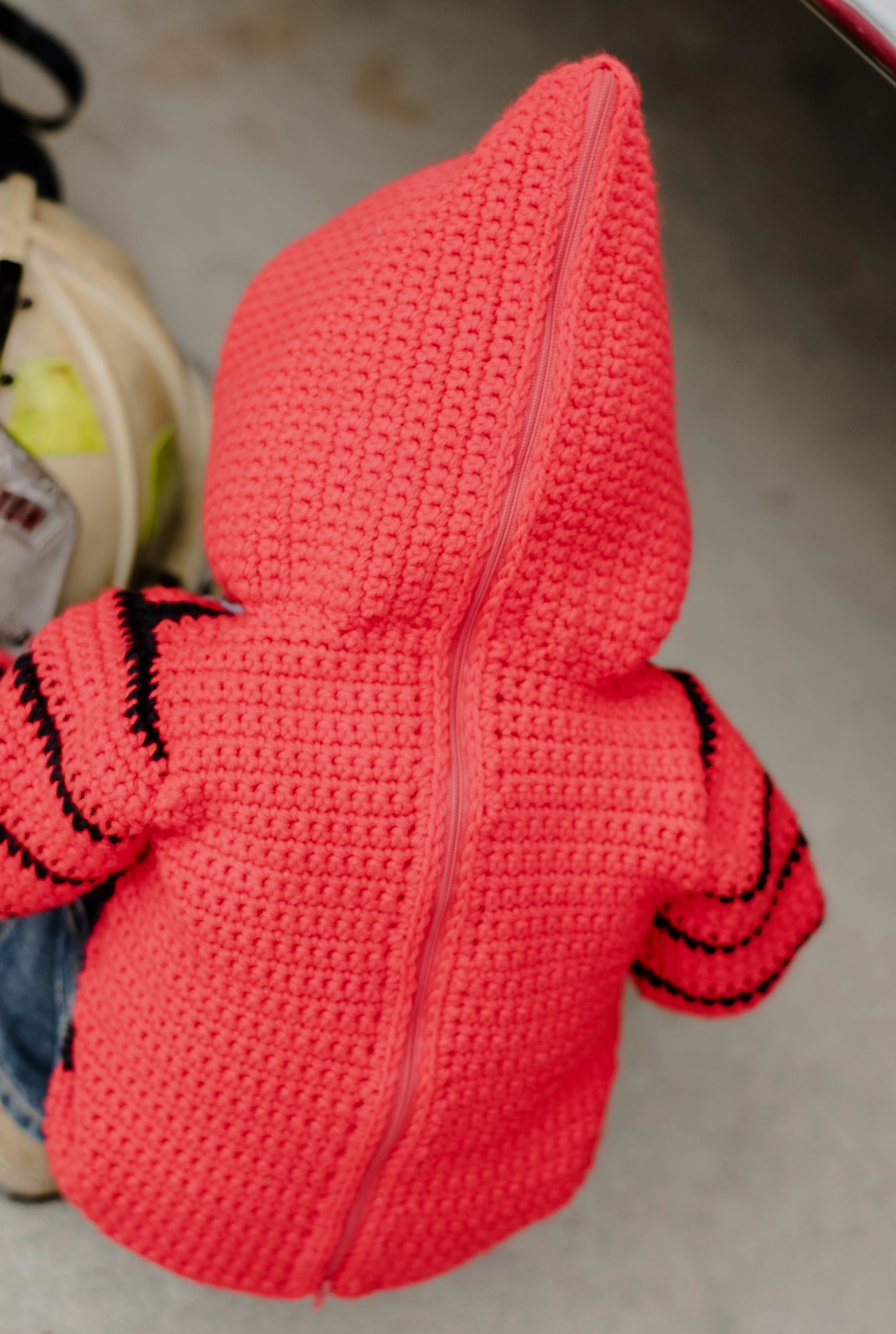 Train Engine Toddler Hoodie Crochet Pattern - Sizes 2 and 4 - Hoodie Zips up the Back