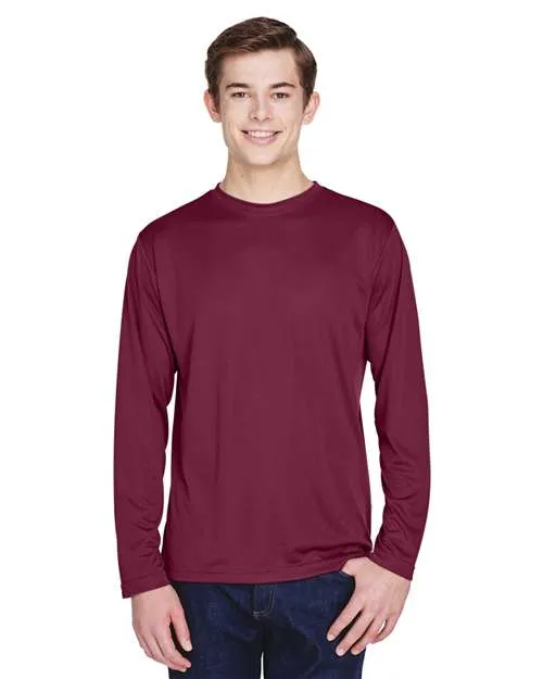 TT11L Men's Zone Performance Long Sleeve T-Shirt - Sport Maroon
