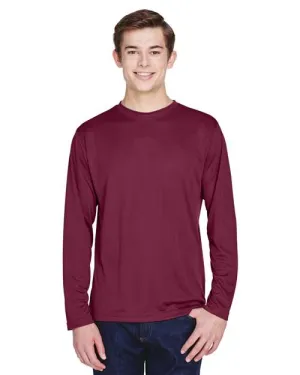 TT11L Men's Zone Performance Long Sleeve T-Shirt - Sport Maroon