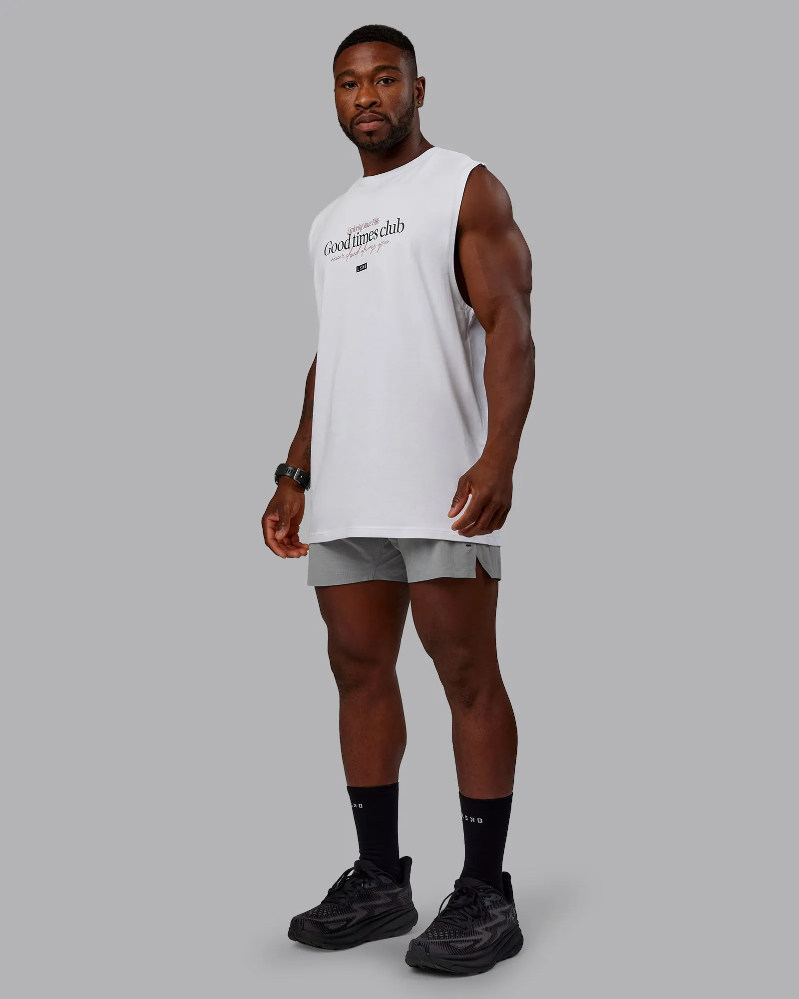 UltraAir 5" Lined Performance Short - Circular Grey