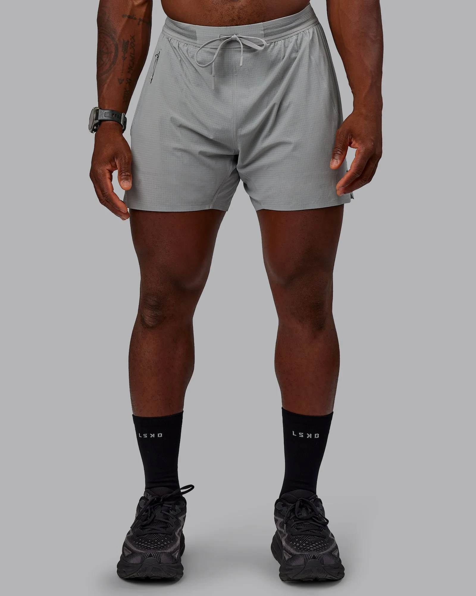 UltraAir 5" Lined Performance Short - Circular Grey
