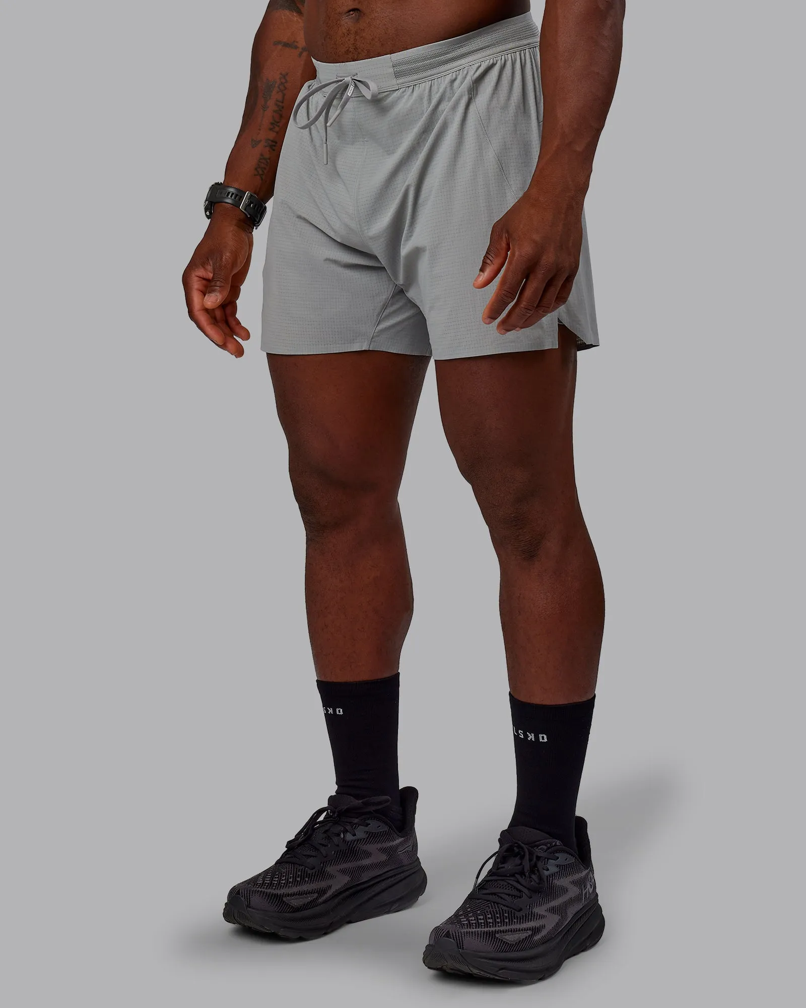 UltraAir 5" Lined Performance Short - Circular Grey