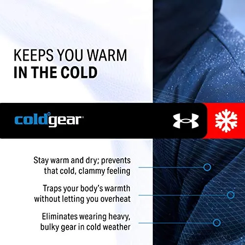 Under Armour ColdGear Compression Leggings (Black/Charcoal, L)
