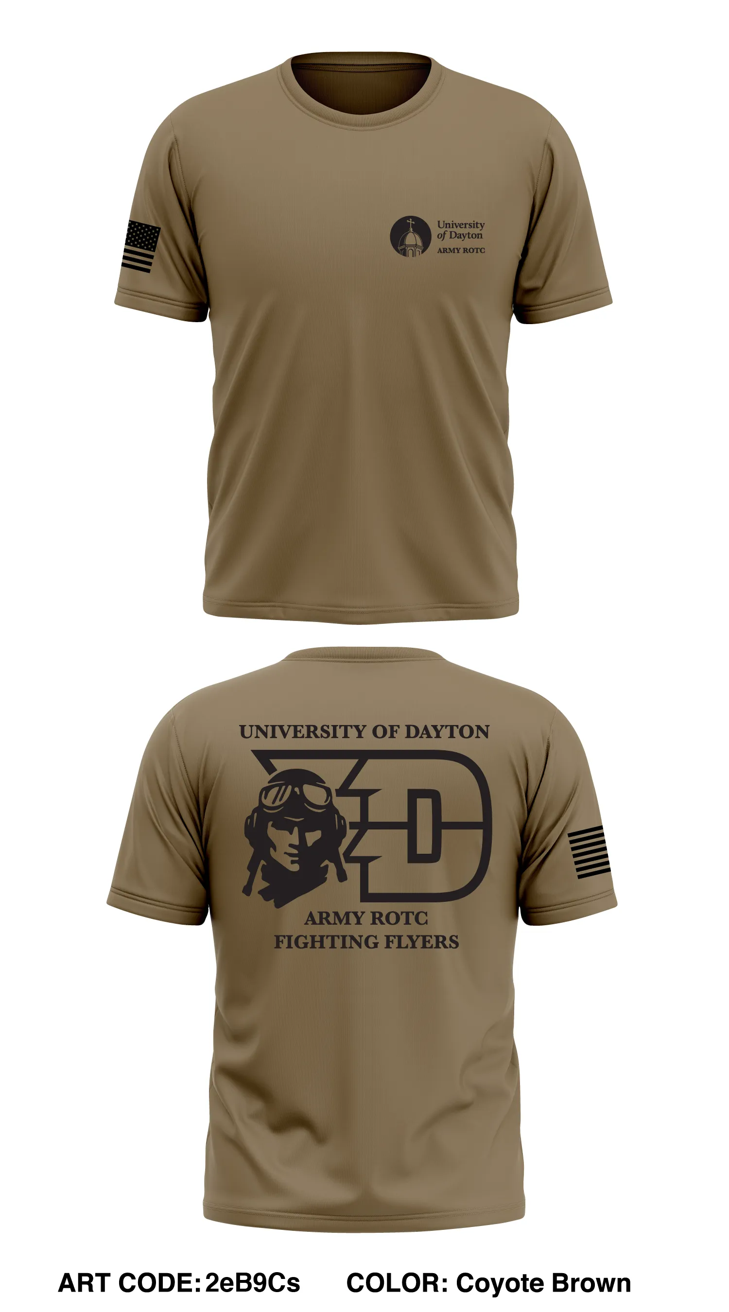 University of Dayton Army ROTC Store 1 Core Men's SS Performance Tee - 2eB9Cs
