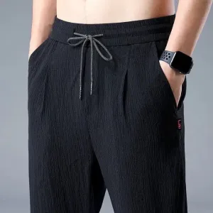 UrbanFlex Eis Seide Leinen Hosen