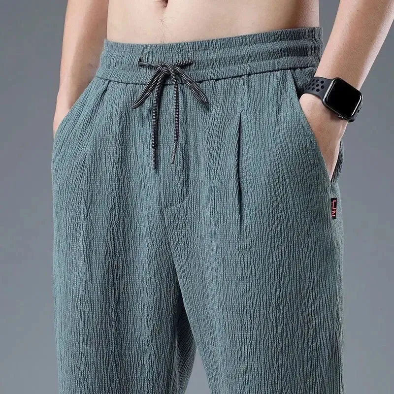 UrbanFlex Eis Seide Leinen Hosen