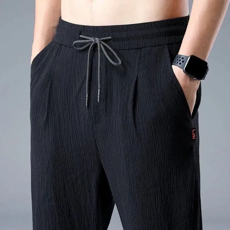 UrbanFlex Eis Seide Leinen Hosen