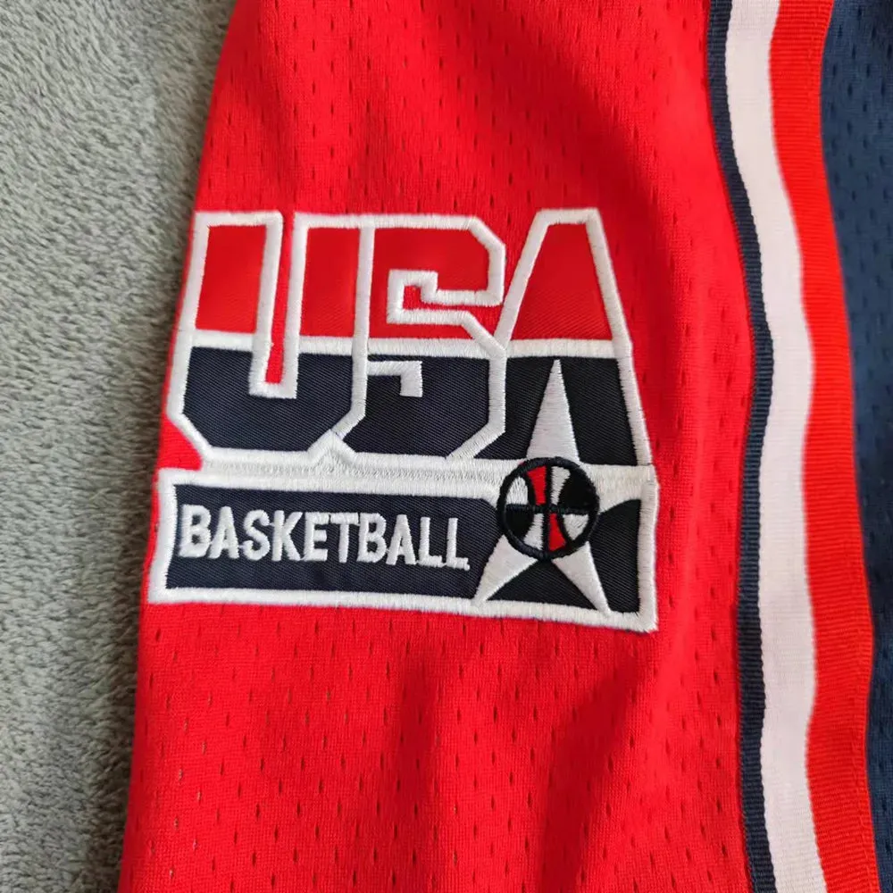 USA Dream Team Basketball Shorts with Pockets