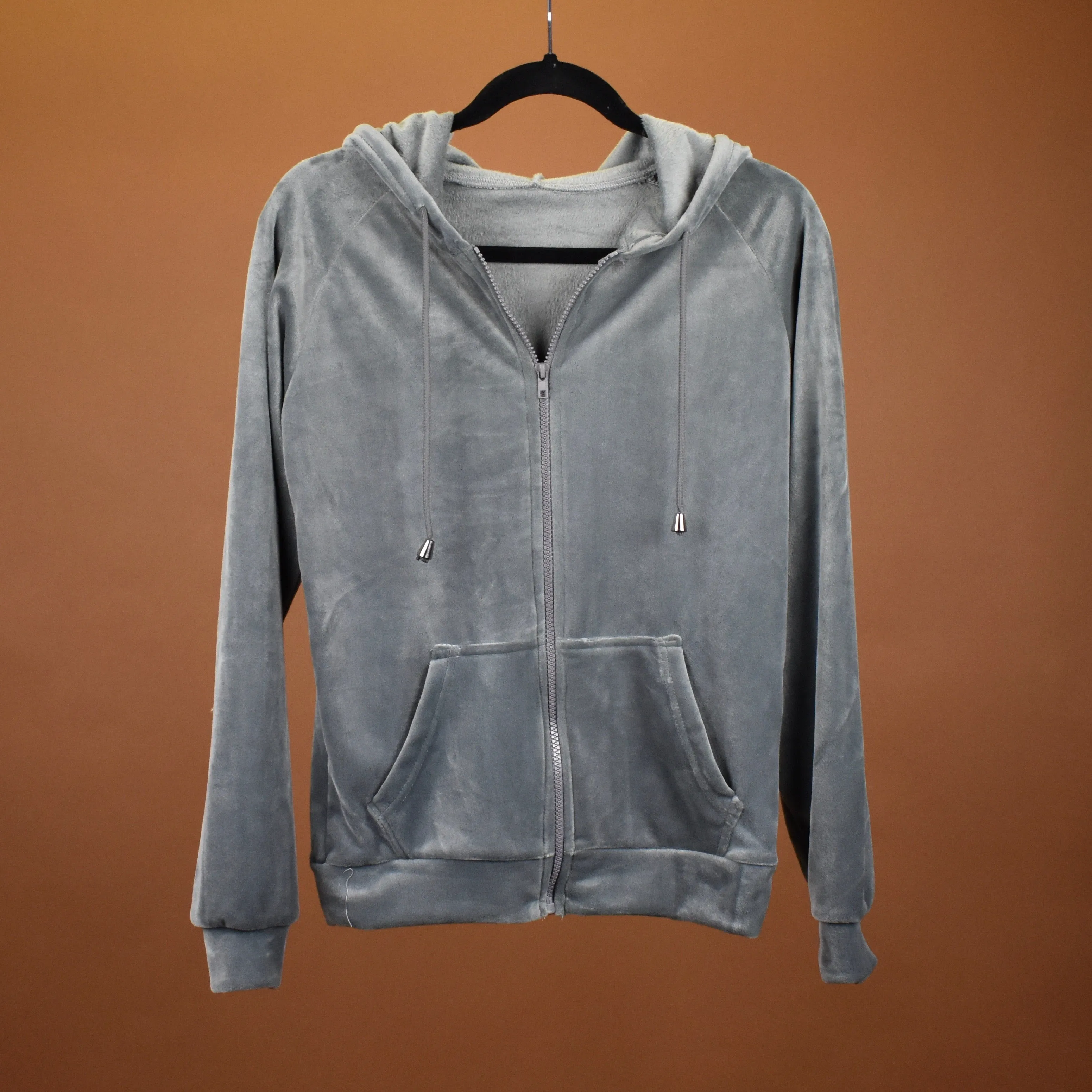 Velour Jacket - Charcoal