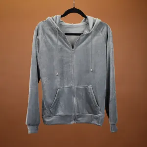 Velour Jacket - Charcoal