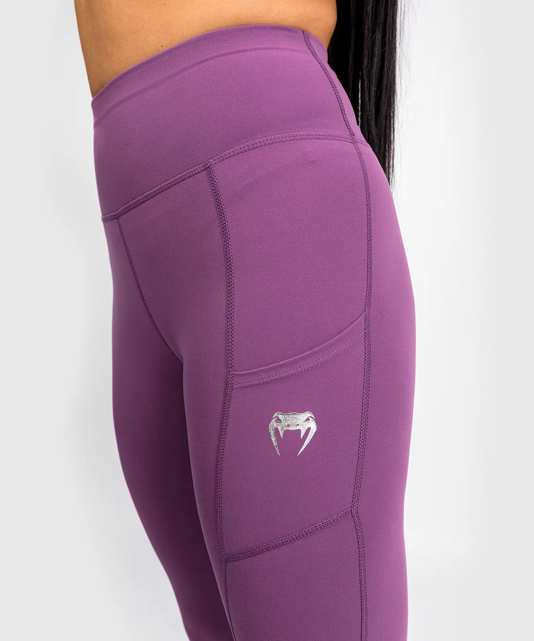 Venum Essential Performance Leggings - Dusky Orchid/Silver