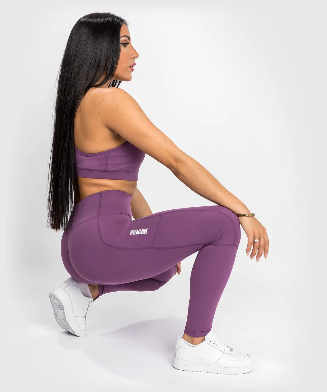 Venum Essential Performance Leggings - Dusky Orchid/Silver