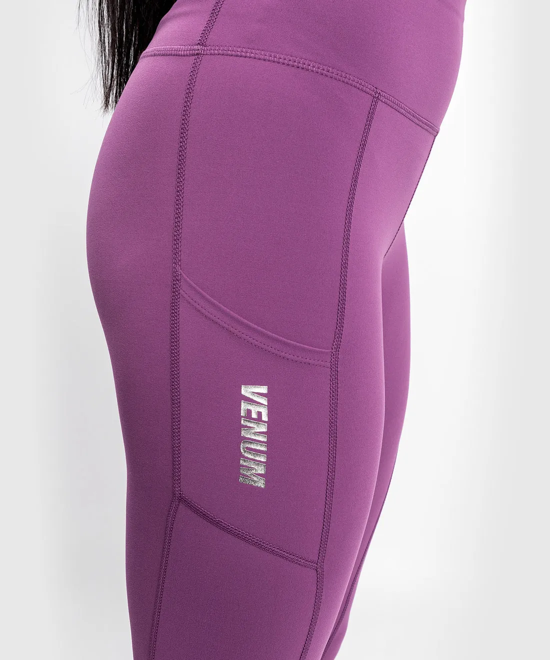 Venum Essential Performance Leggings - Dusky Orchid/Silver