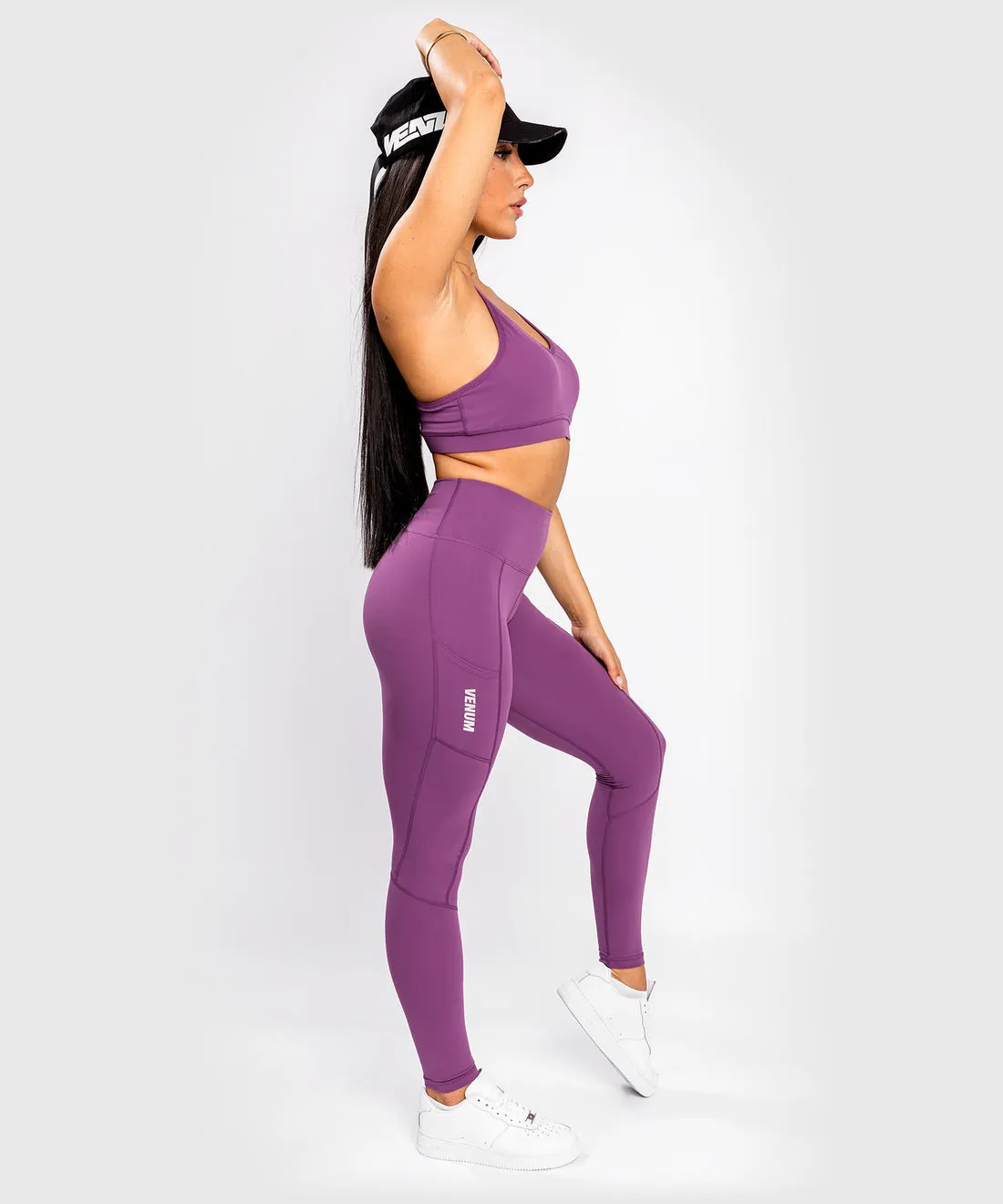 Venum Essential Performance Leggings - Dusky Orchid/Silver