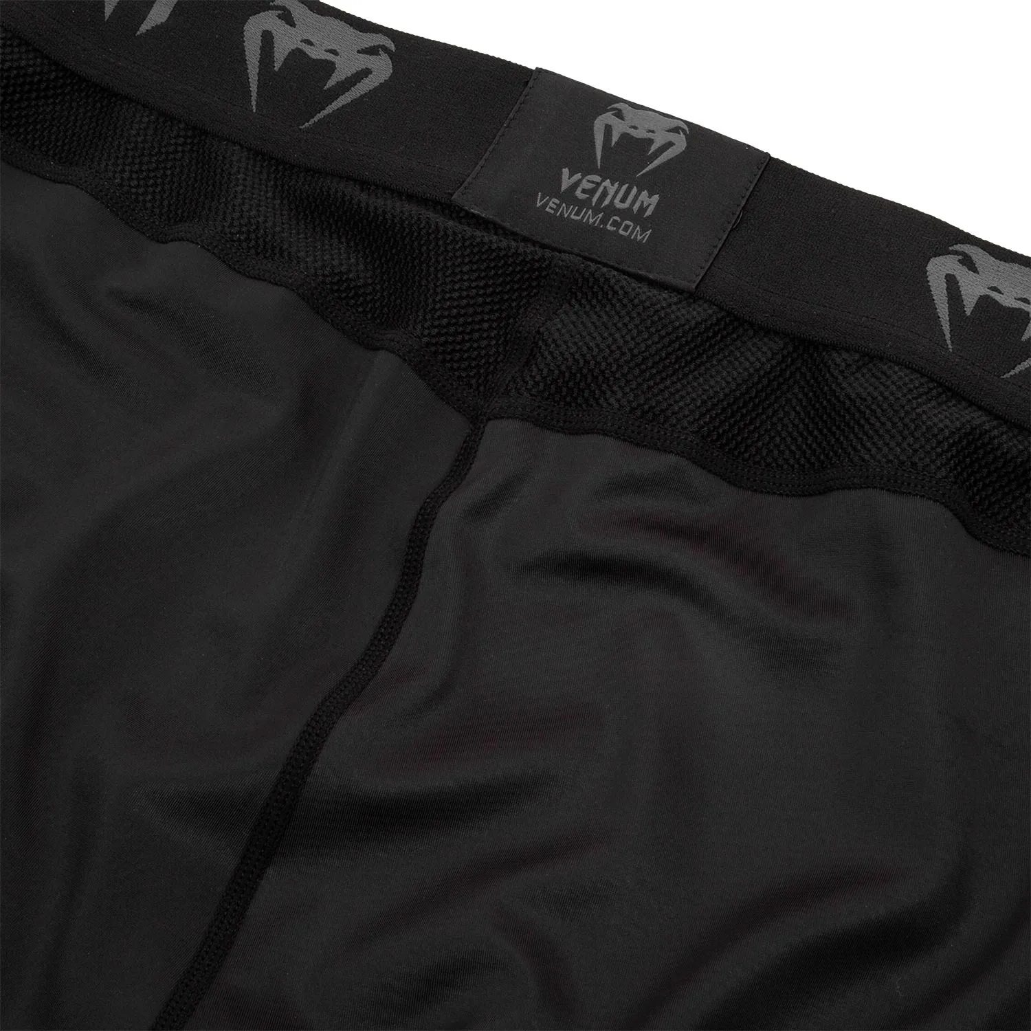 Venum Logos Spats - Zwart/Zwart