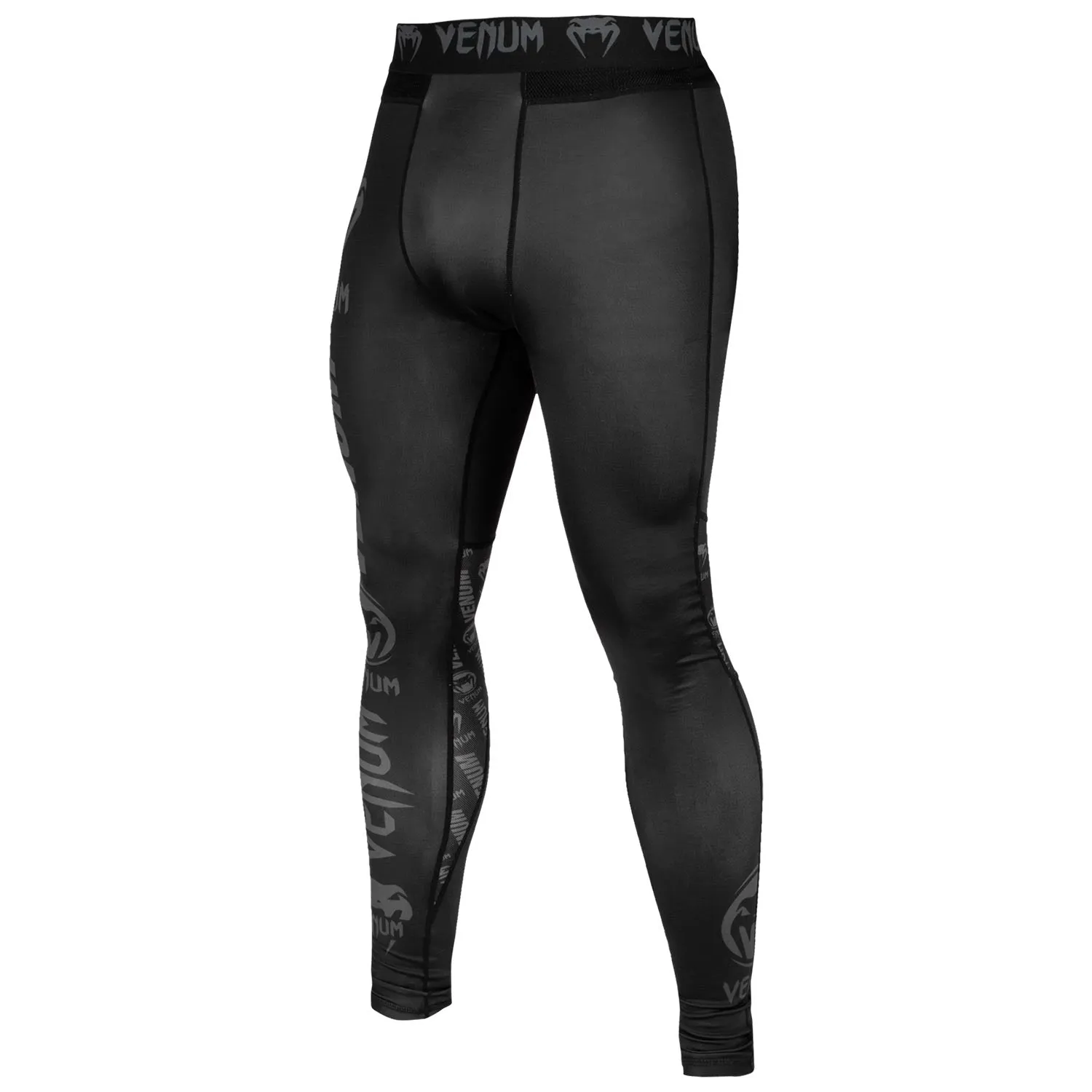 Venum Logos Spats - Zwart/Zwart