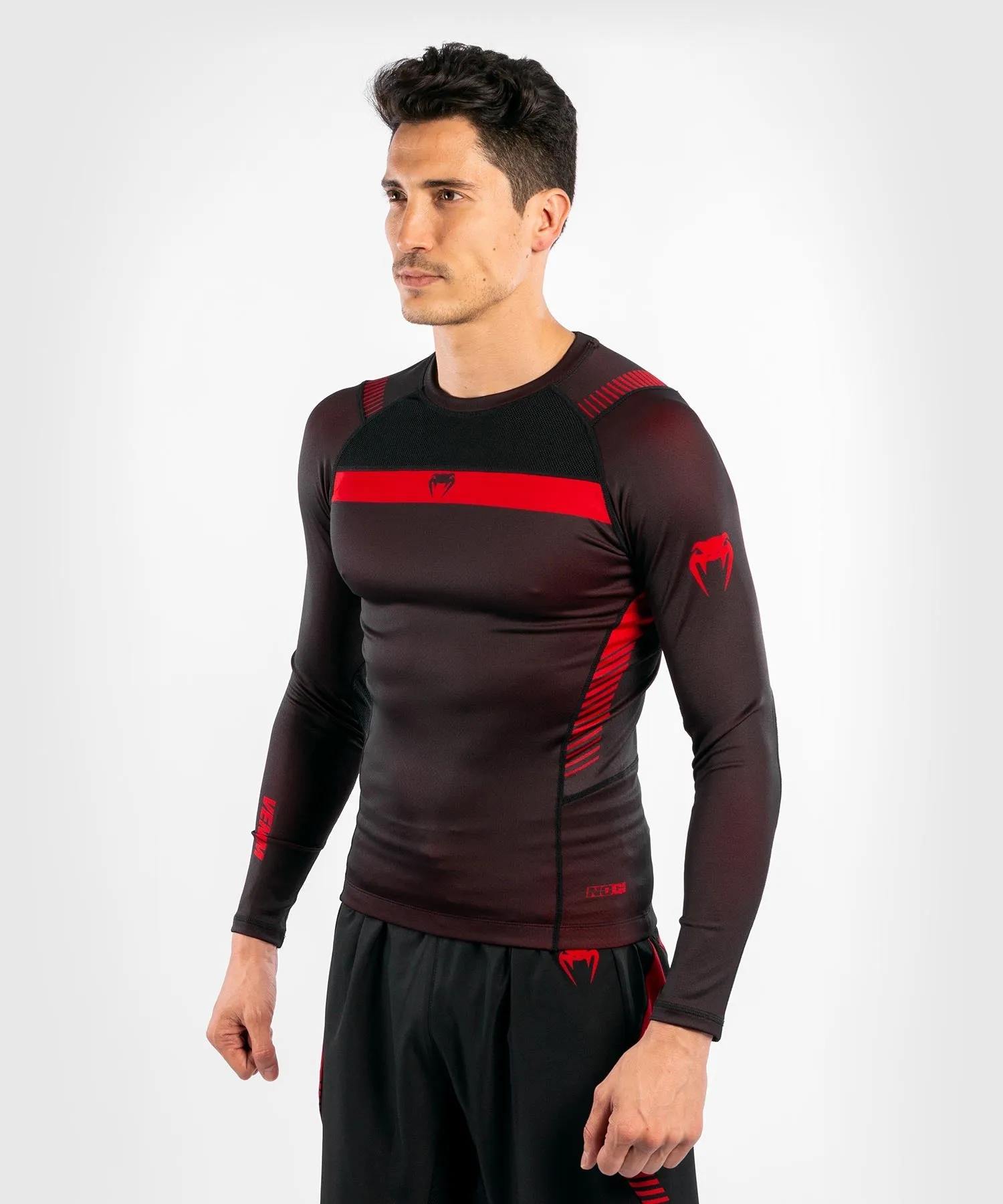 Venum NoGi 3.0 Rashguard - Long Sleeves - Black/Red