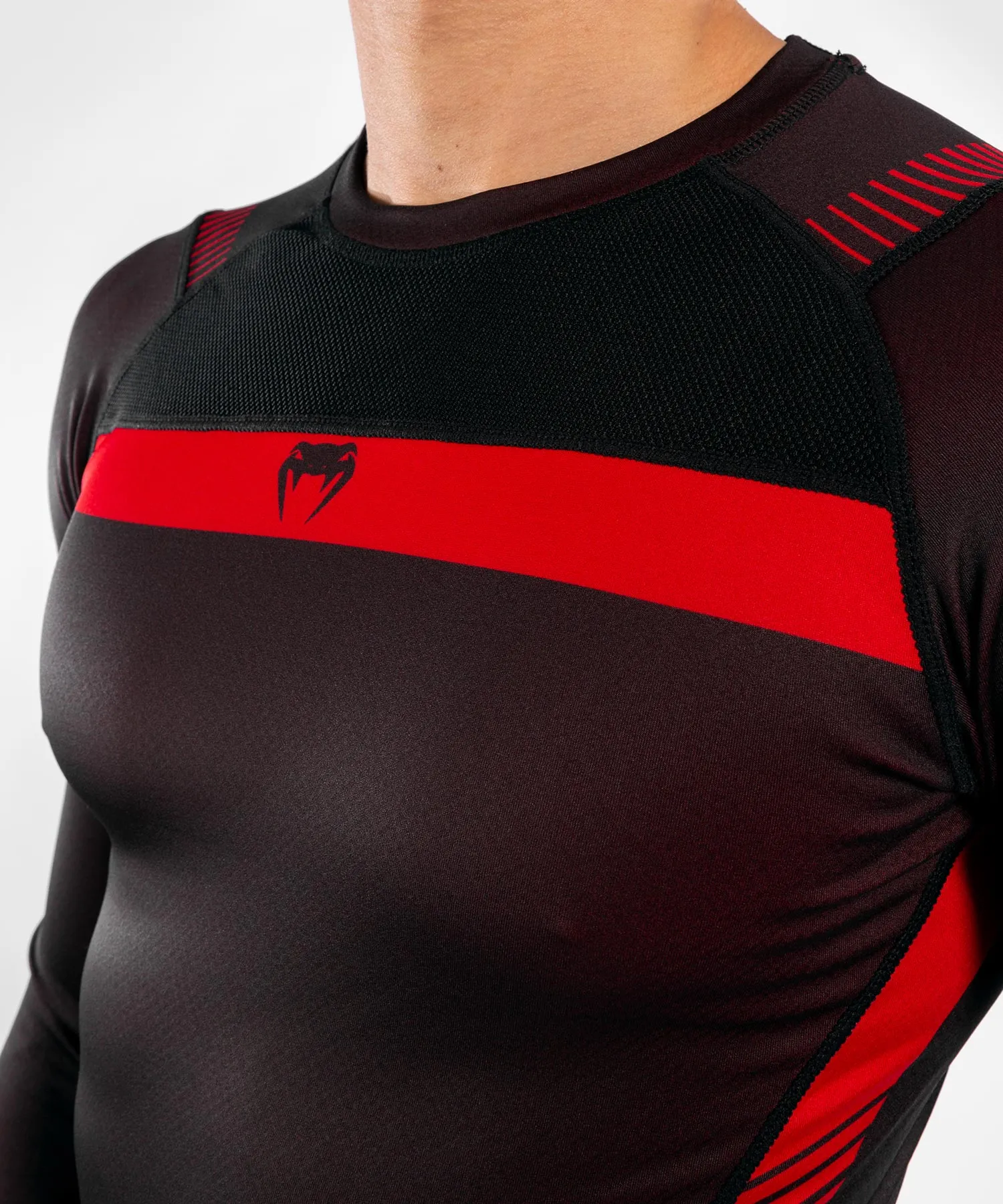 Venum NoGi 3.0 Rashguard - Long Sleeves - Black/Red