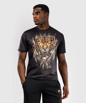 Venum Tiger Herren Dry Tech T-Shirt - Schwarz/Neon Orange