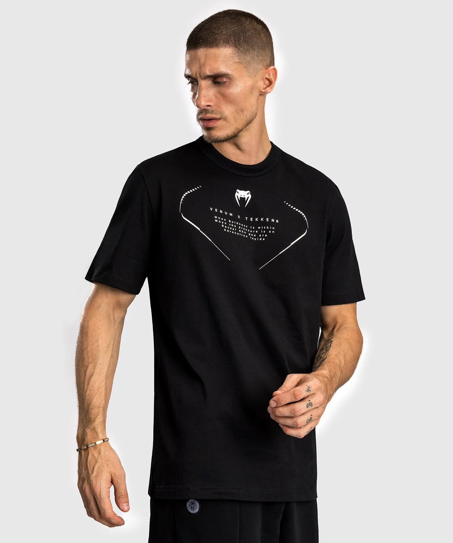 Venum x TEKKEN 8 - Jin Kazama T-Shirt - Schwarz/Schwarz/Weiß
