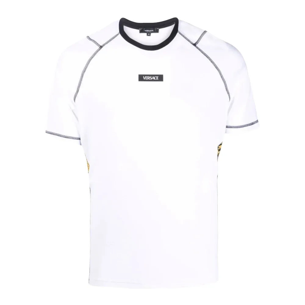 VERSACE RUNNING T-SHIRT WHITE-BLACK