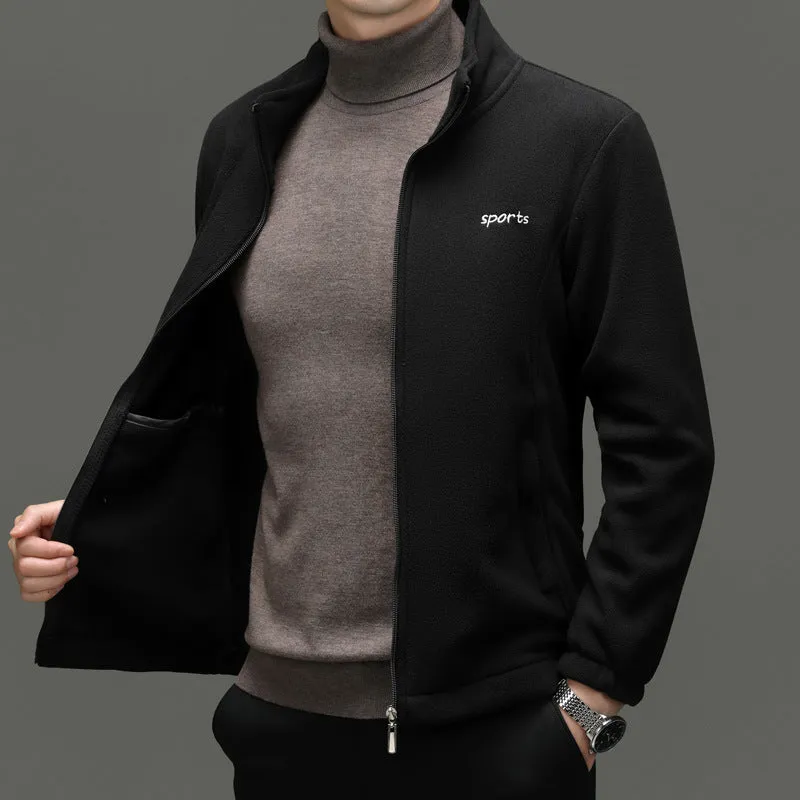 Versatile Water-Resistant Track Jacket for Casual and Business Wear