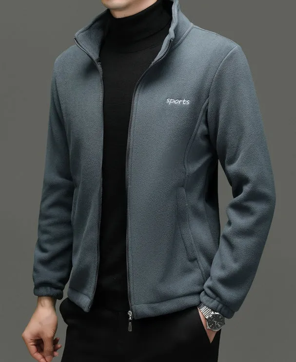 Versatile Water-Resistant Track Jacket for Casual and Business Wear