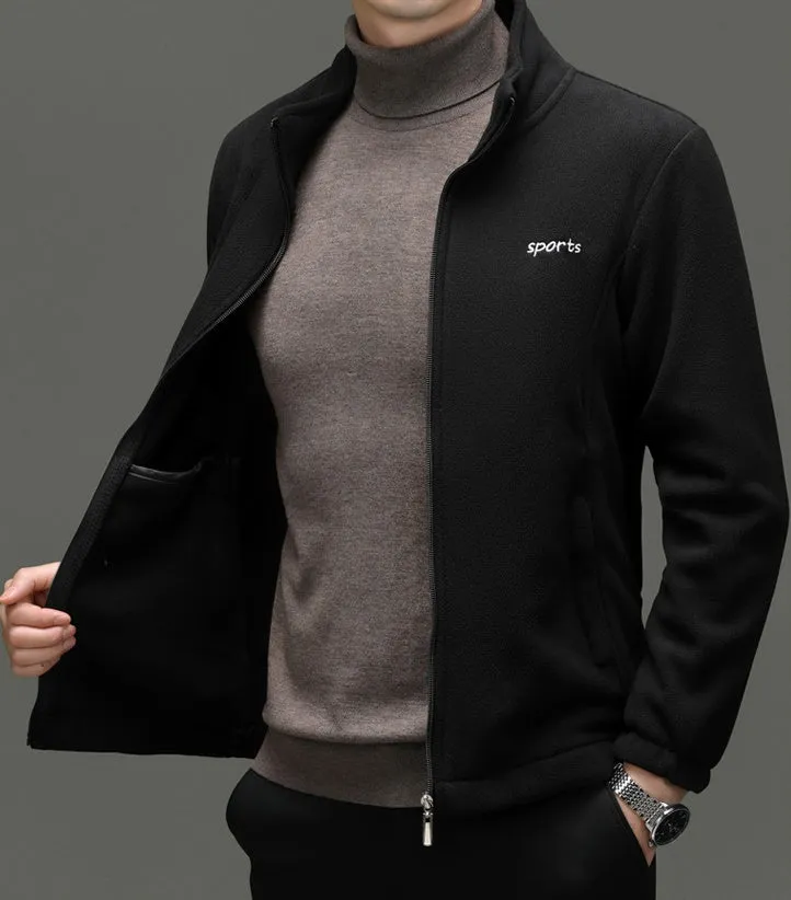 Versatile Water-Resistant Track Jacket for Casual and Business Wear
