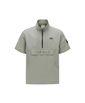 Vice Golf Atelier Men's Hoodie Anorak Jacket - Light Gray