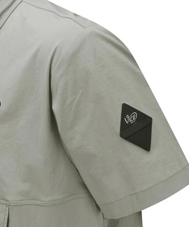 Vice Golf Atelier Men's Hoodie Anorak Jacket - Light Gray