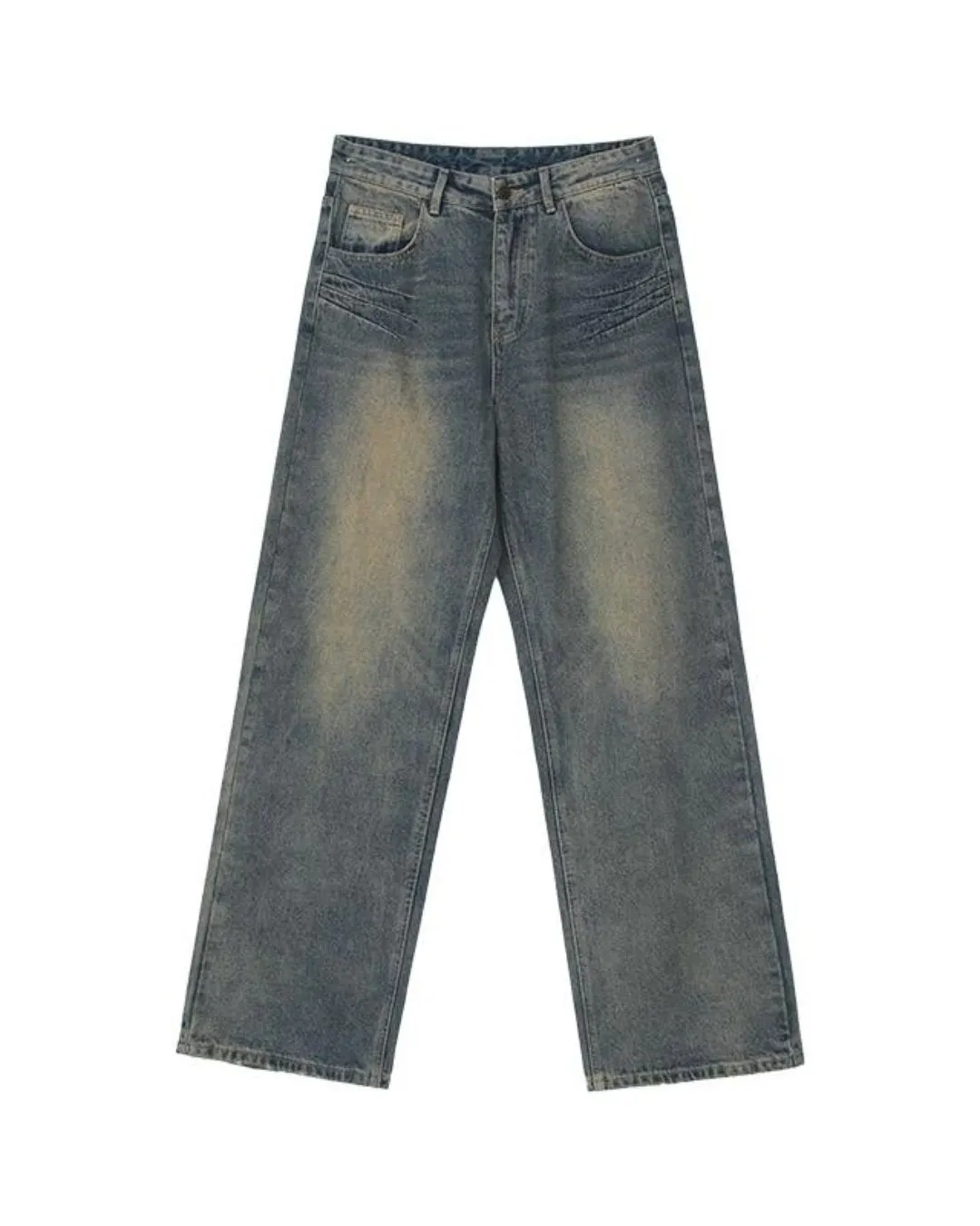 Vintage Wash Loose Jacket / Wide Denim Pants CBJ0064